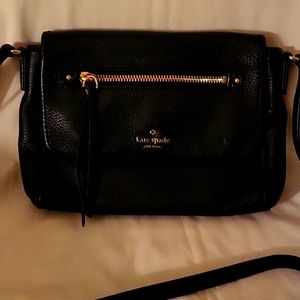Kate spade black leather crossbody